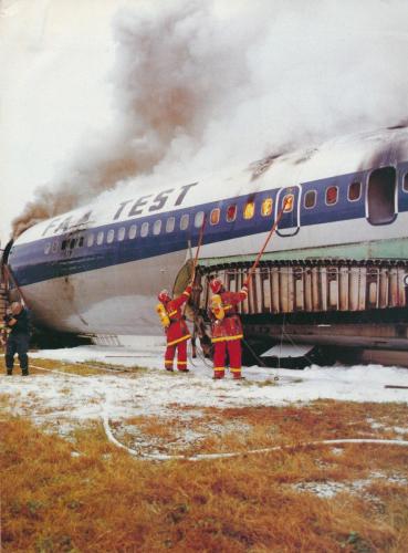 G-APFC being burnt up